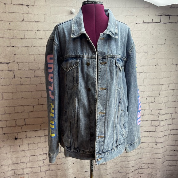 C Life Group Pink Floyd denim jacket size XL - Picture 2 of 5